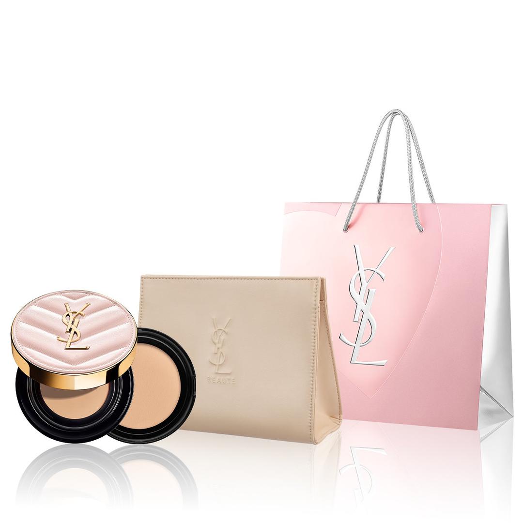 [5월] 메쉬 핑크 쿠션&리필 세트(+아이보리 라지 파우치+쇼핑백)