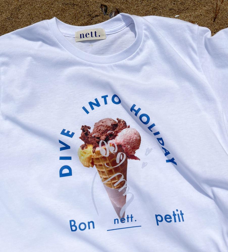 네뜨 메이드 젤라또 아이스크림 반팔 티셔츠