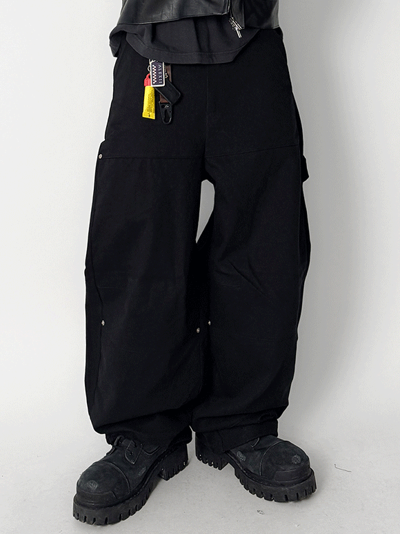 no.193 사이드 핀턱 벌룬 카펜터팬츠 (4color)