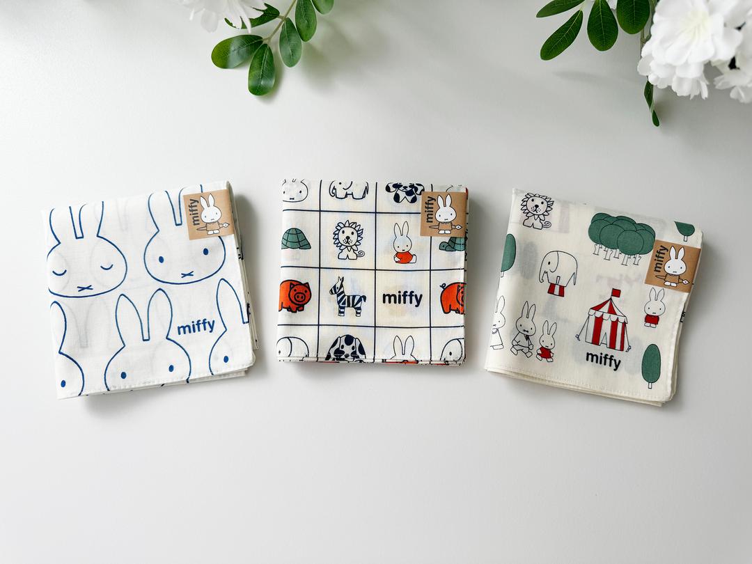 일본 미피 손수건 3design