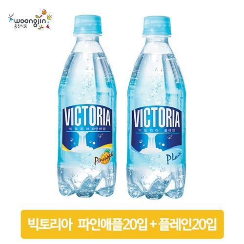 빅토리아 탄산 500ml 파인애플 20입+ 플레인 20입