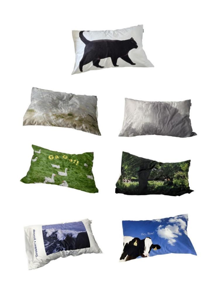 픽쳐 프린팅 11type 빈티지 감성 베개커버 세트