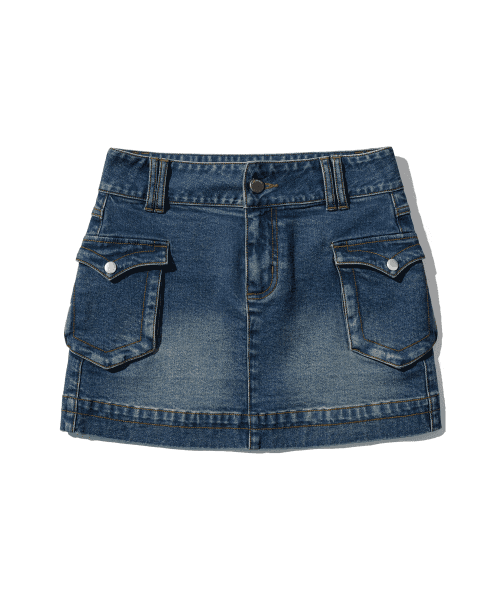 UTILITY MINI SKIRT [BLUE]