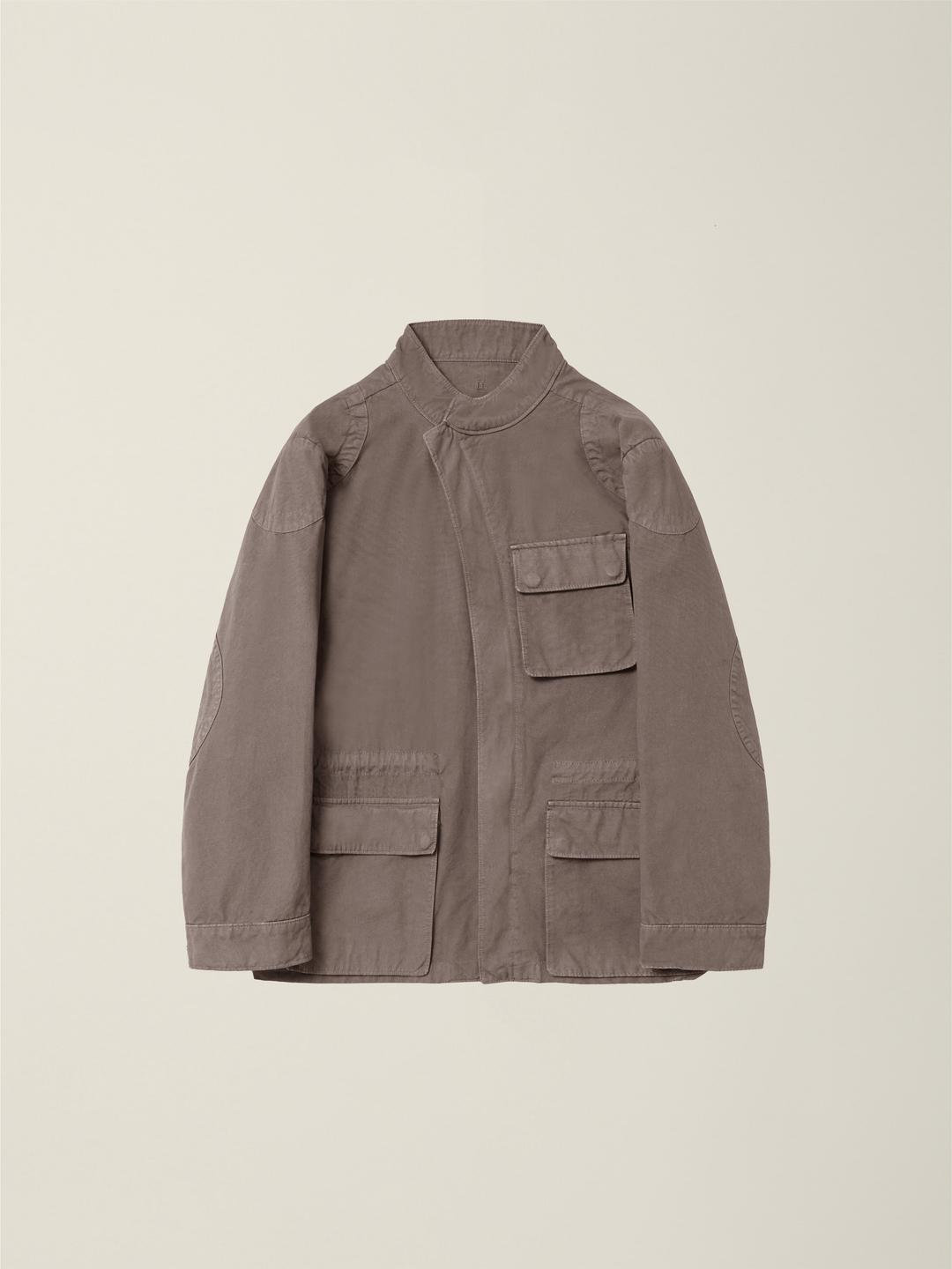 CURVED HUNTING JACKET  MODERN MOCHA