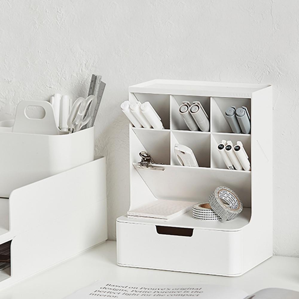 스탠드 연필꽂이 다용도 색연필 슬림 펜꽂이 책상 필기구 정리함 하이브 데스크 오거나이저