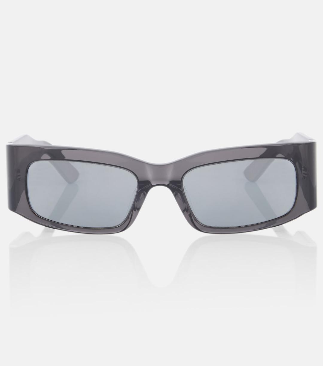Logo rectangular sunglasses