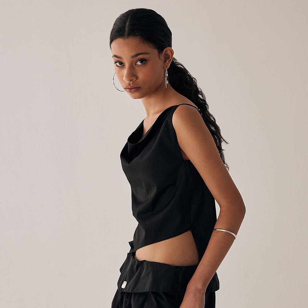 Cowl Sleeveless [ Black ]