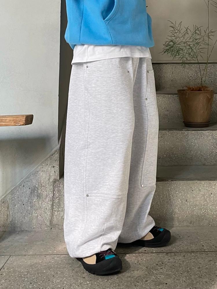 여성피팅)더블니 리벳 스트링 벌룬팬츠 3C : 아스라이 ASRAI