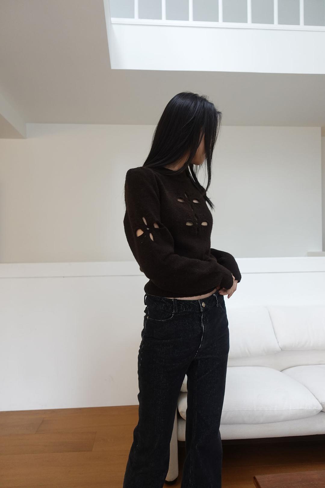 snow bell eyelet knit (2C)