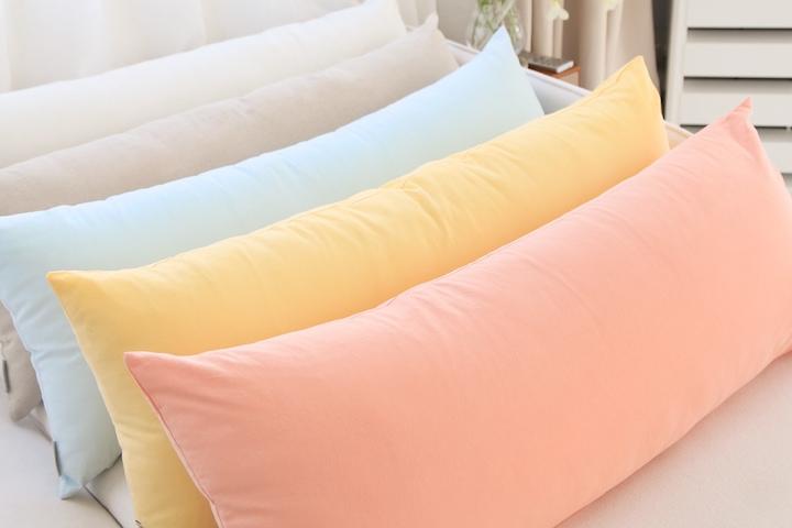 솔리드 린넨/코튼 바디필로우 롱쿠션커버 100x40