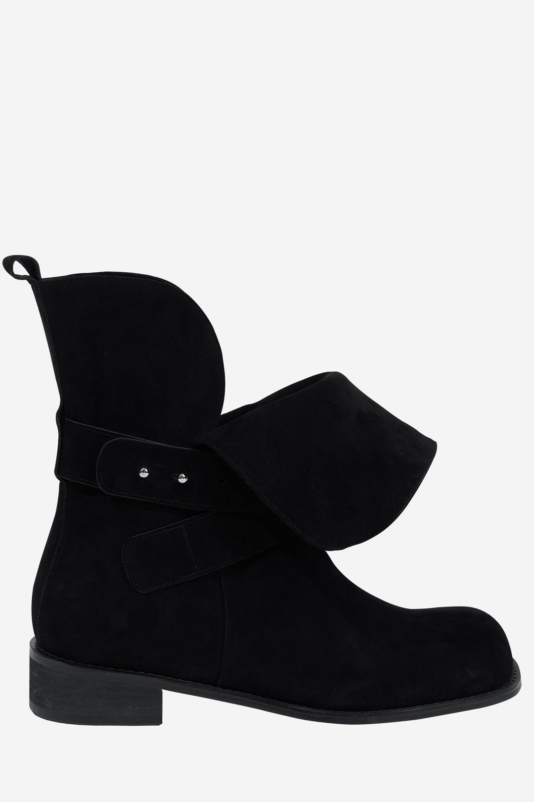 [EXCLUSIVE] FOLDING SHORT BOOTS / BLACK