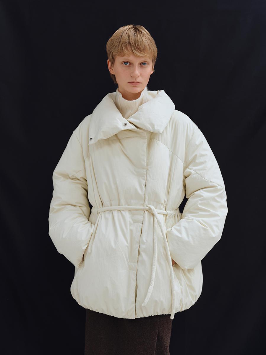 TFW HIGH NECK DIVIDED GOOSE DOWN_CREAM