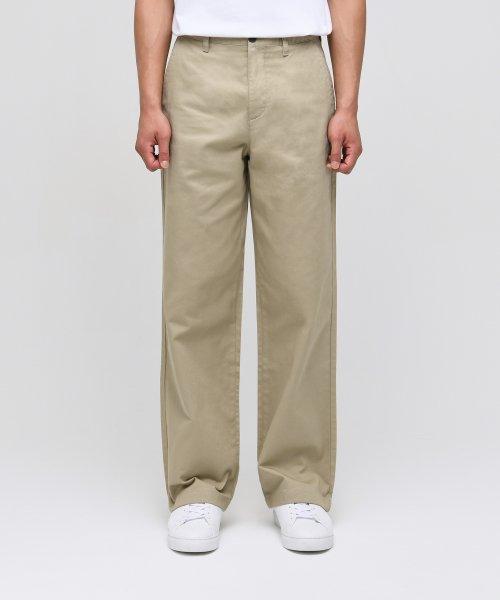 와이드 치노 팬츠 [베이지]