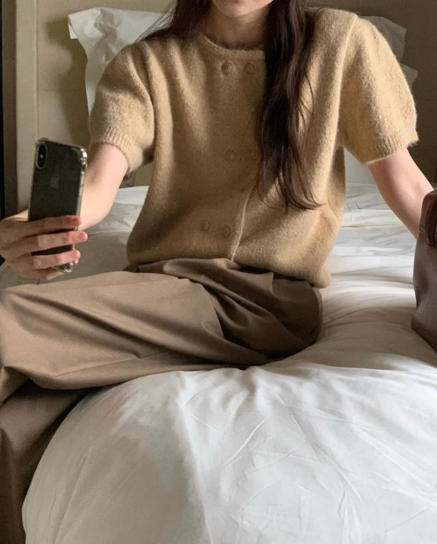 씨블랙 overtake 오버테이크 퍼프 울 니트 가디건(3color)