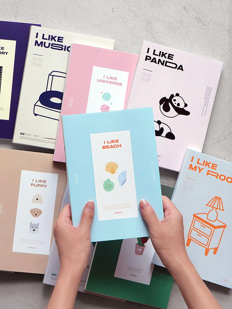 1+1 리훈 2025다이어리 아이라이크 위클리 모눈 플래너