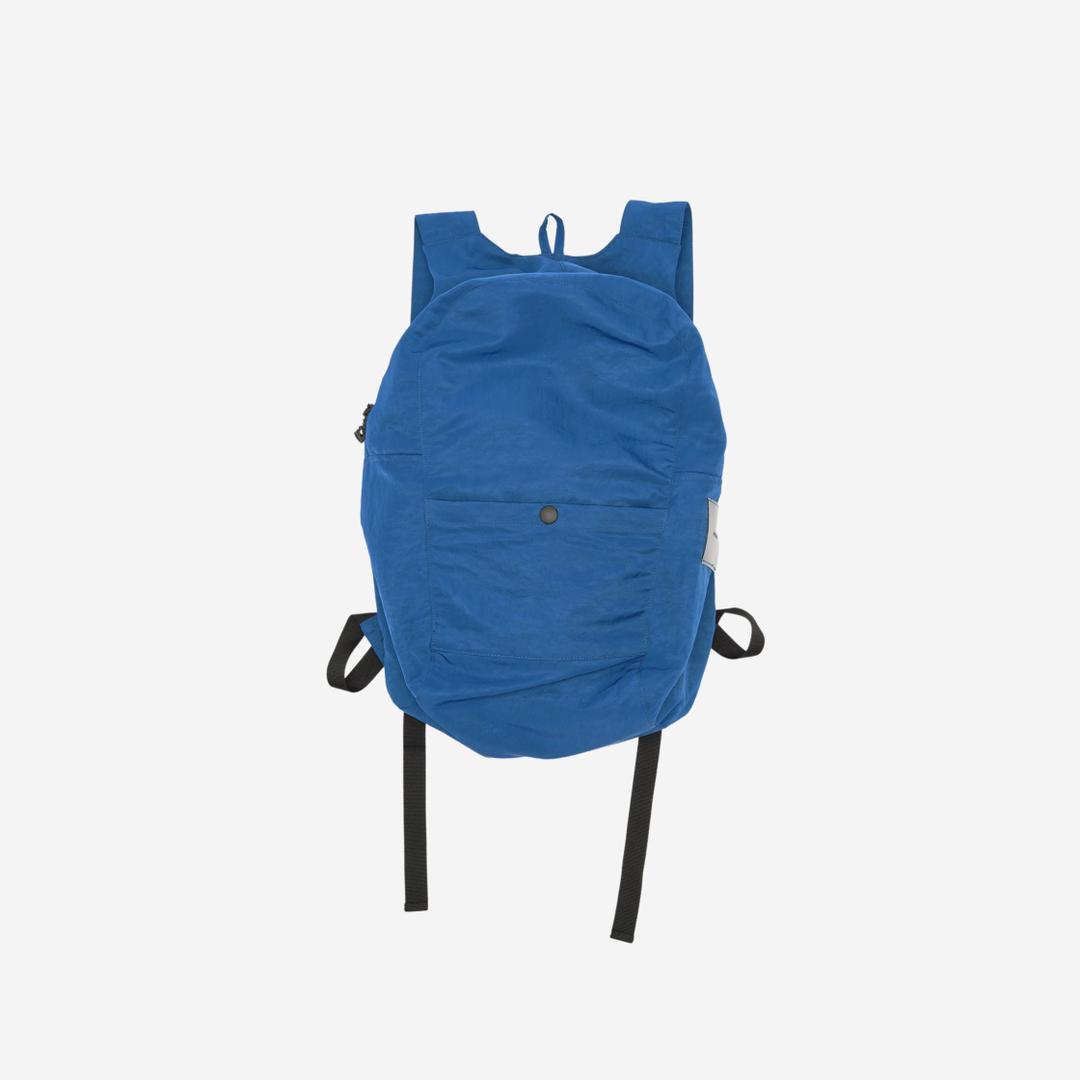 Our Legacy Slim Backpack Cobalt Dense Liquid Nylon