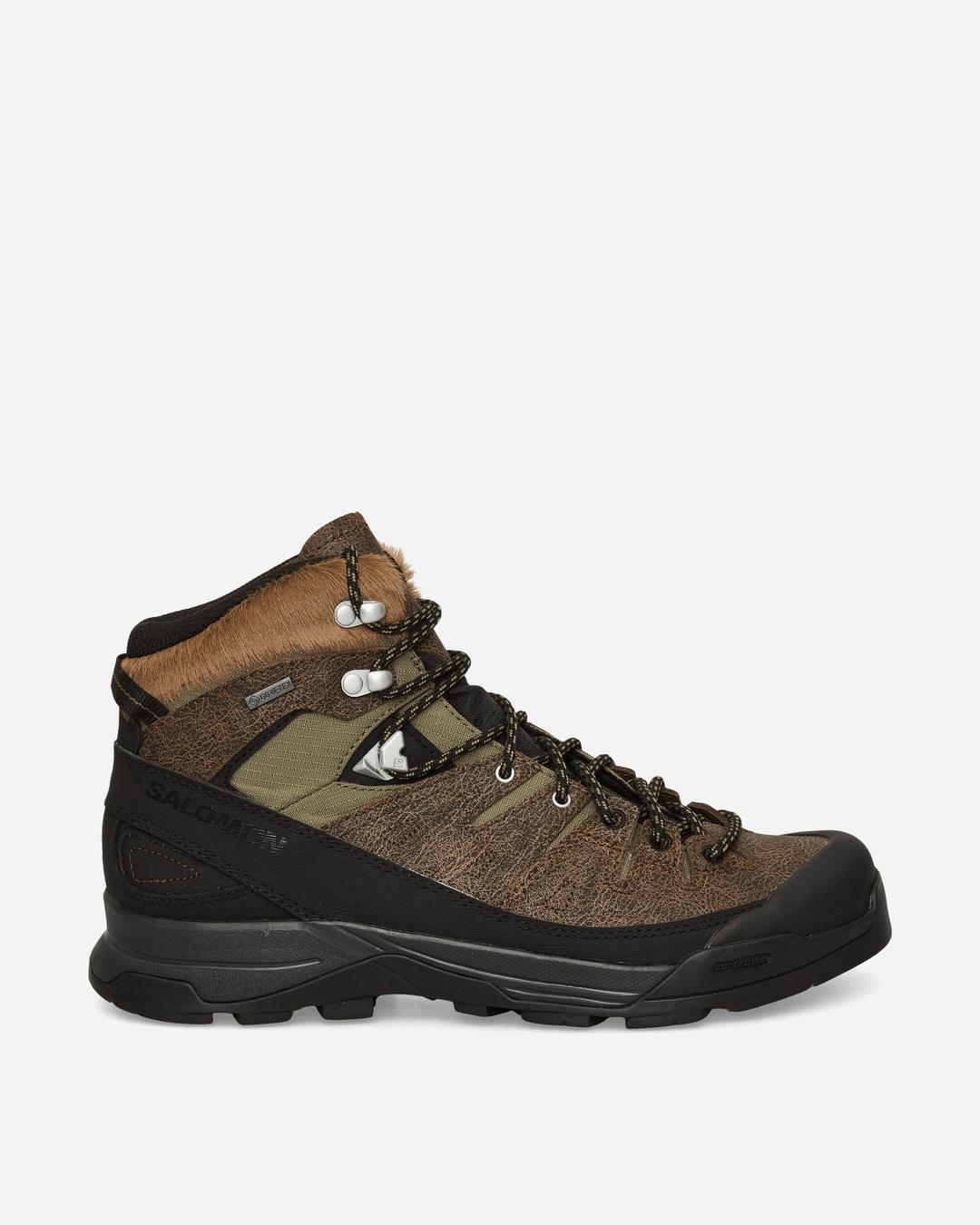 X-ALP Mid GORE-TEX Distressed Leather Boots Dark Earth / Black / Deep Lichen Green
