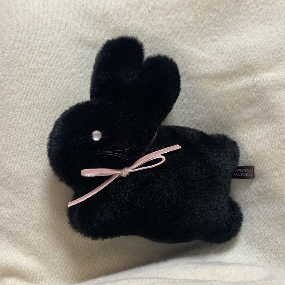 솜토끼 버니포포 허그인형 블랙 S