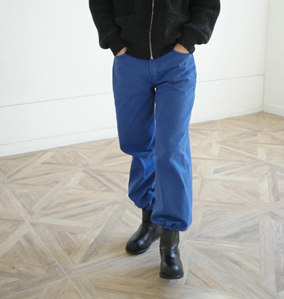 딥 컬러 다잉 팬츠