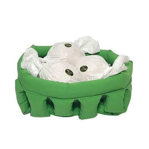 padded basket GREEN (S)
