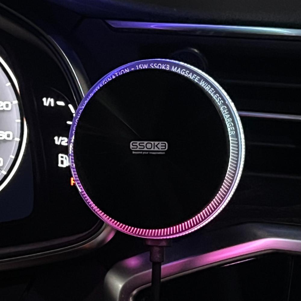SSOK3 맥세이프 차량용 거치대 무선충전기