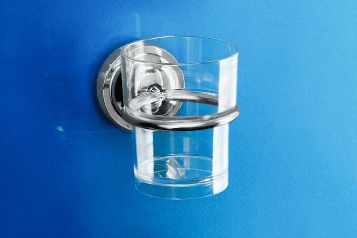 흡착 스텐 컵걸이 컵포함 양치컵 컵홀더