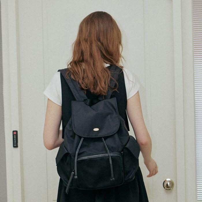 POCKET NYLON BACKPACK_BLACK