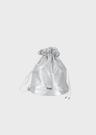 a glossy bag mini (silver)