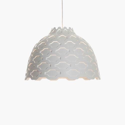 LC Shutter Pendant (White-Aluminium)