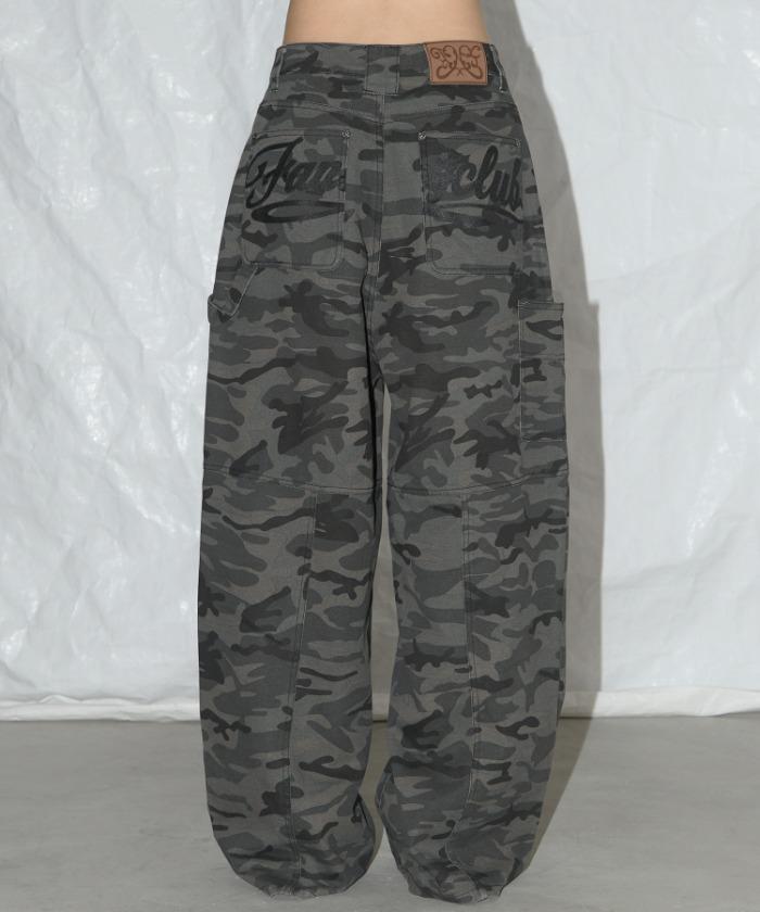 CARPENTER LETTERING DENIM PANTS (DARK GRAY) F25QD884