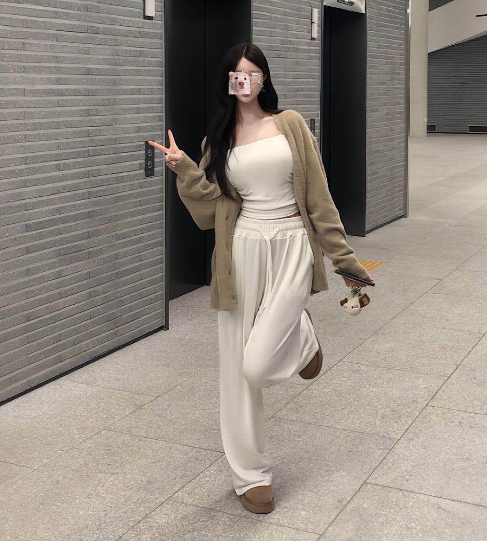 아이레브 미우 모헤어 앙고라 루즈핏 가디건