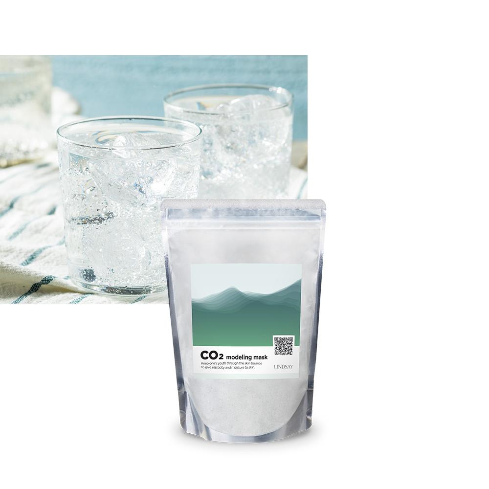 [린제이] CO2 모델링팩 (탄산팩 -지퍼 고무팩 400g) +팩도구세트