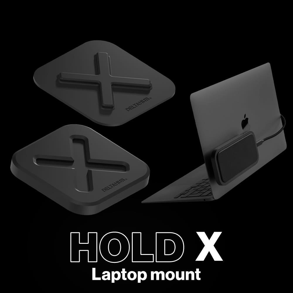 델타허브 HoldX 1Pack 외장하드 노트북 마운트 탈부착 홀드X
