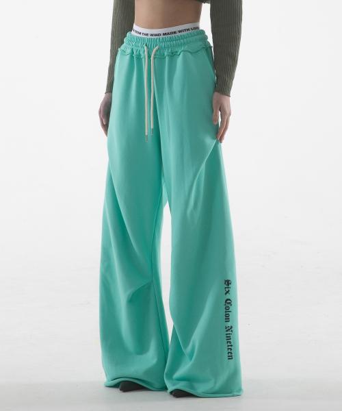 SIX COLON NINETEEN GEOMETRY PANTS - T BLUE