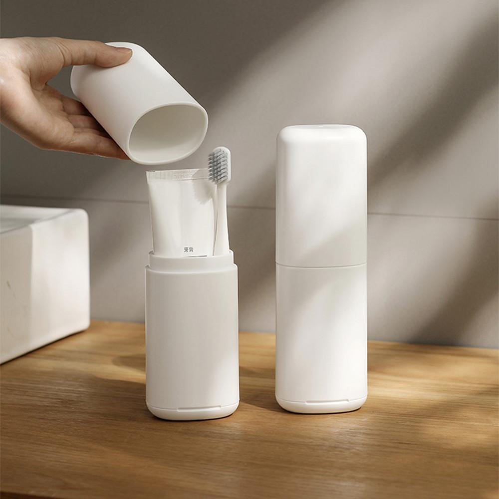 여행용 칫솔 치약 케이스 휴대용 칫솔통 양치 치솔 보관함 화이트