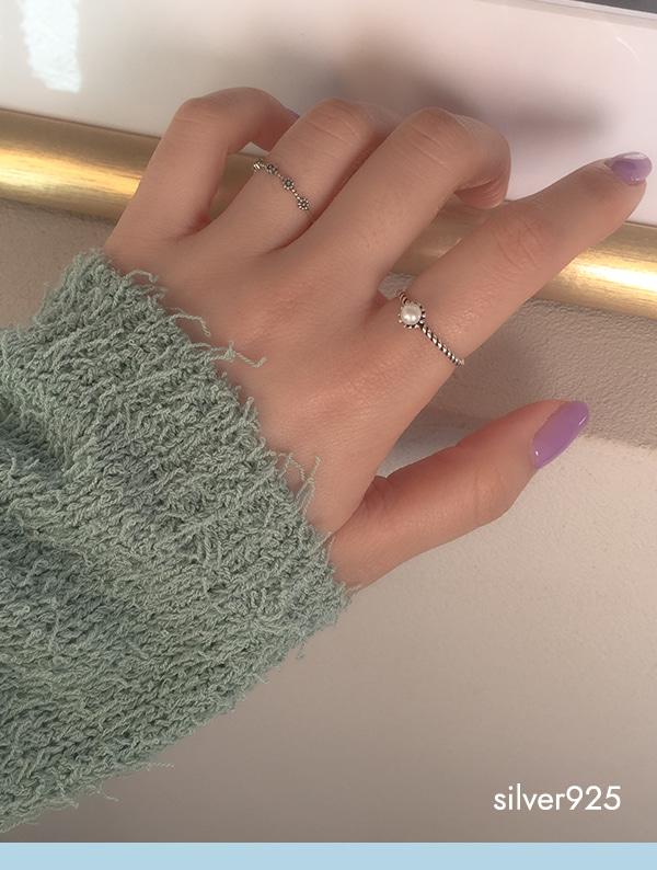 vintage pearl ring (silver925)