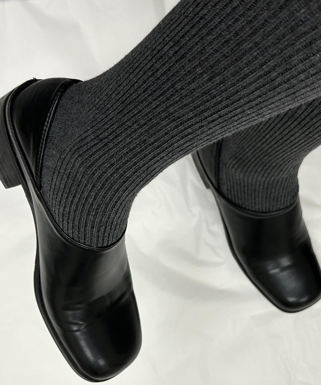 면타이즈 여성 면스타킹 골지 그레이 블랙 유발 겨울스타킹