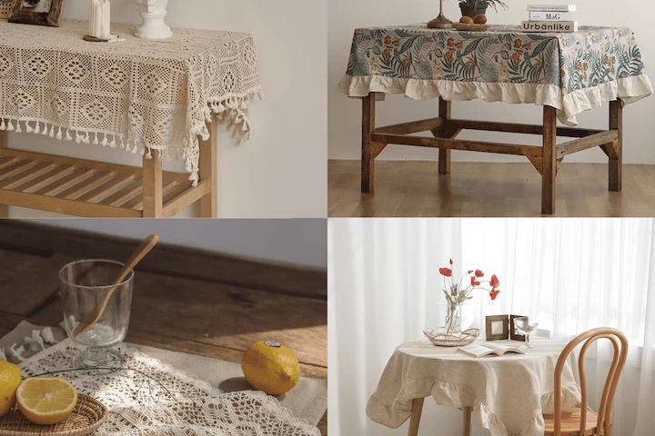 홈카페 빈티지 레이스 테이블커버/식탁보/러너/테이블매트 모음전