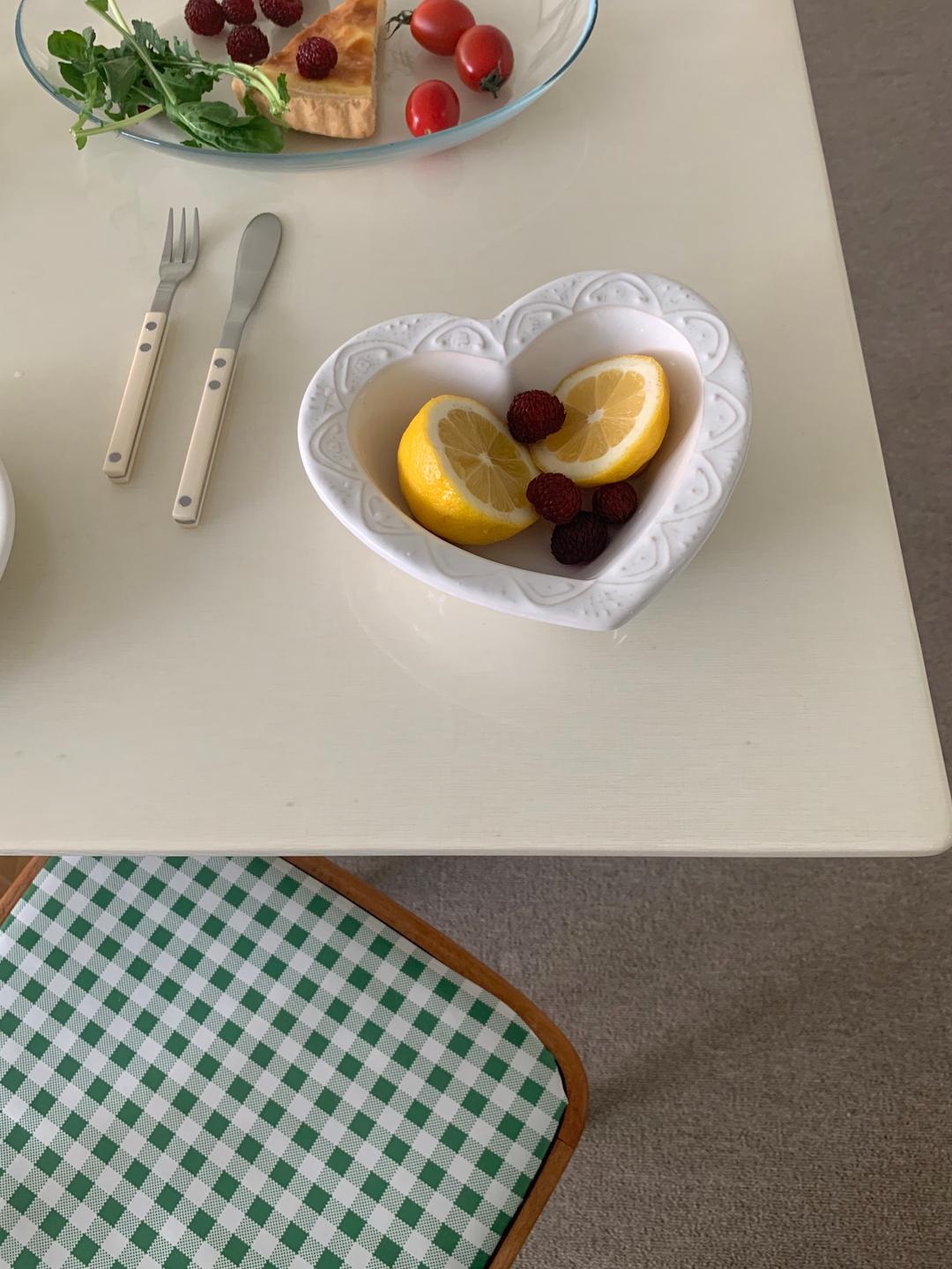 [new] la ceramica heart bowl