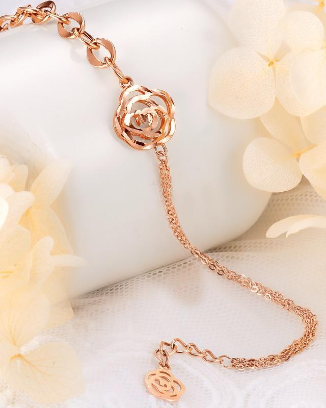 [오늘도착]14K 18K 벨라에스트로즈 팔찌