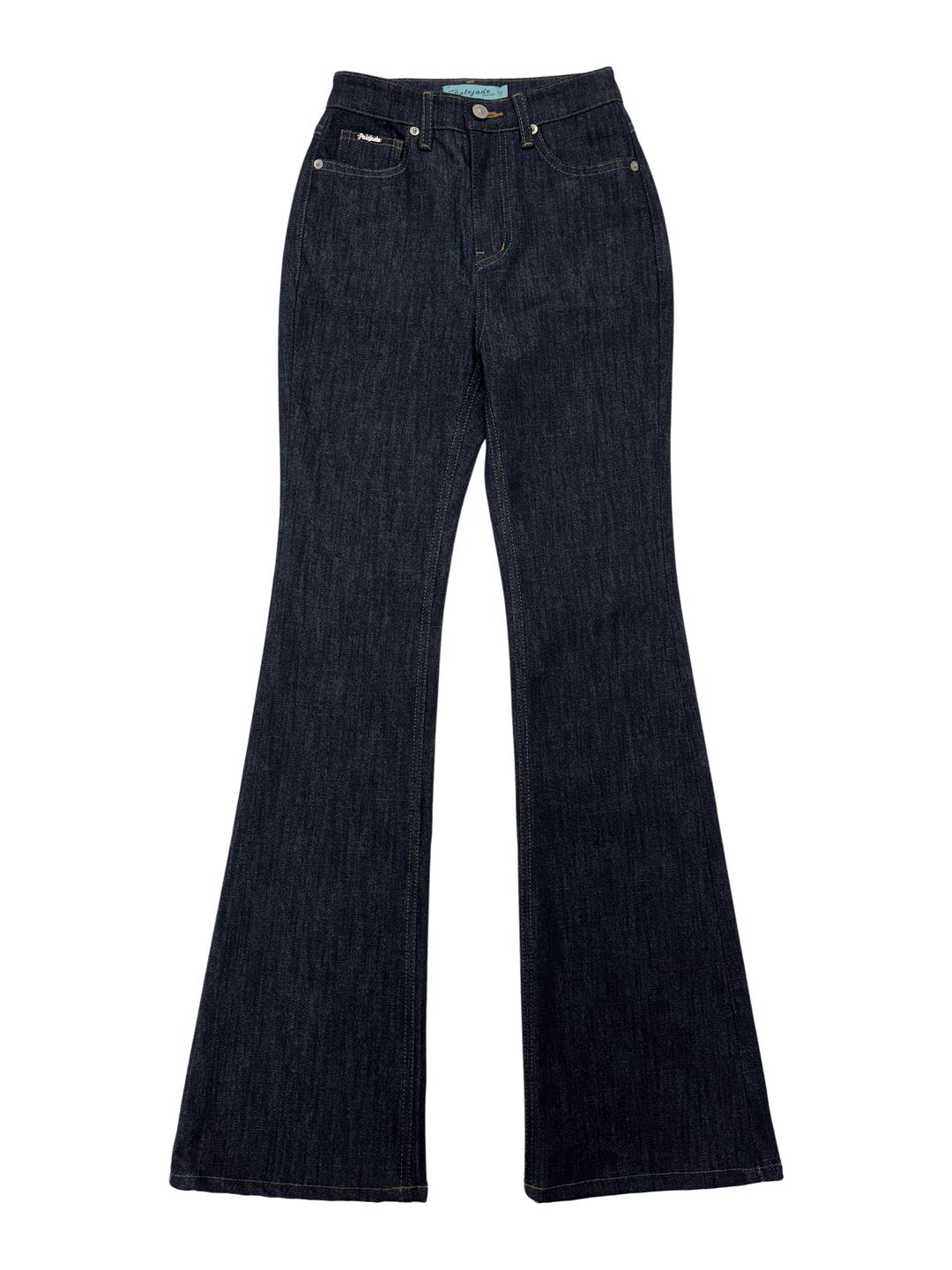 Non-Fade Indigo Denim Bootcut Jean