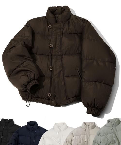 더블 어드저스트 버튼 숏 패딩 점퍼 6 color_SEJP005