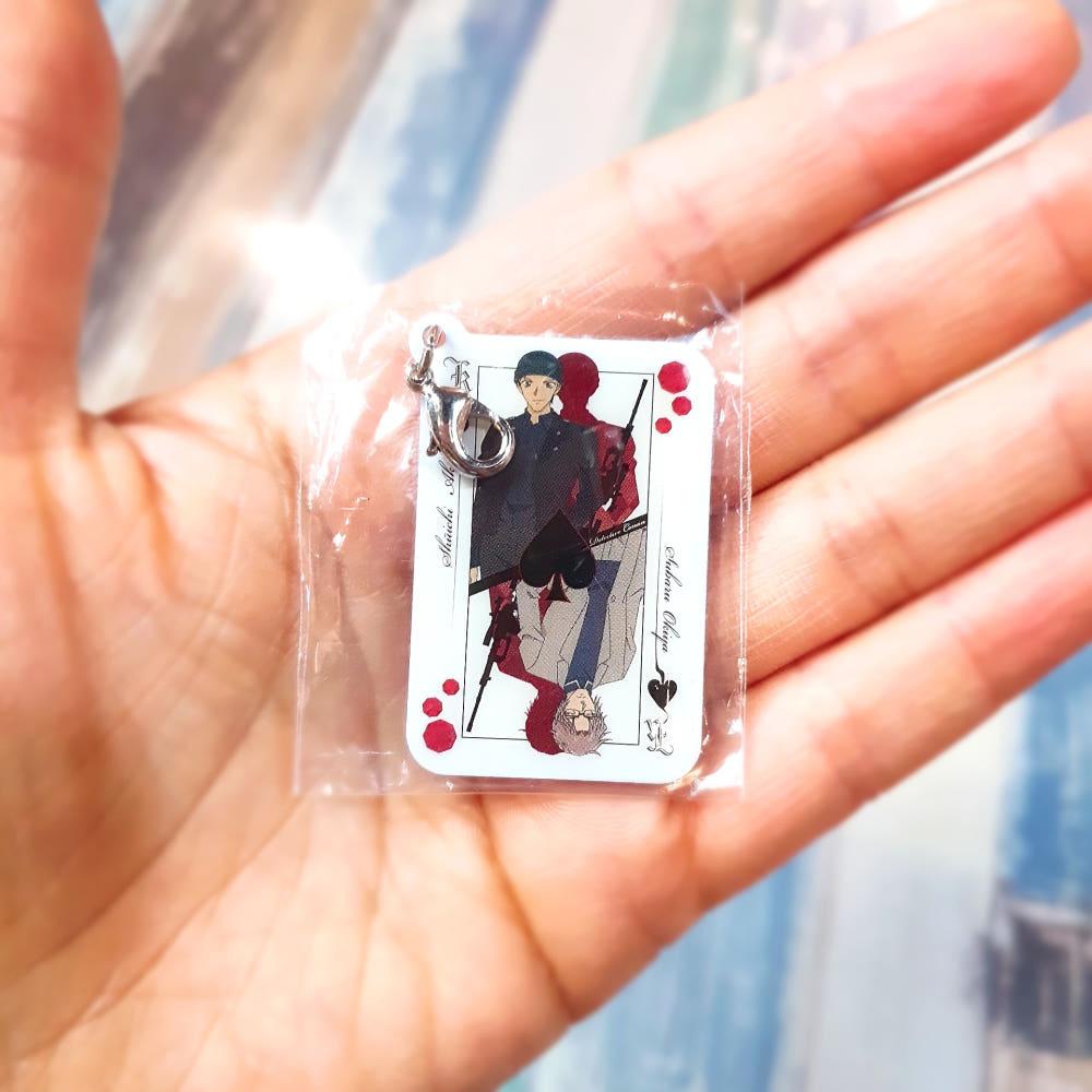 명탐정코난 캐릭터 일러스트 트럼프 미니 메탈 챰 콜렉션 아카이슈이치 & 스바루 확정 굿ㅈㄷ