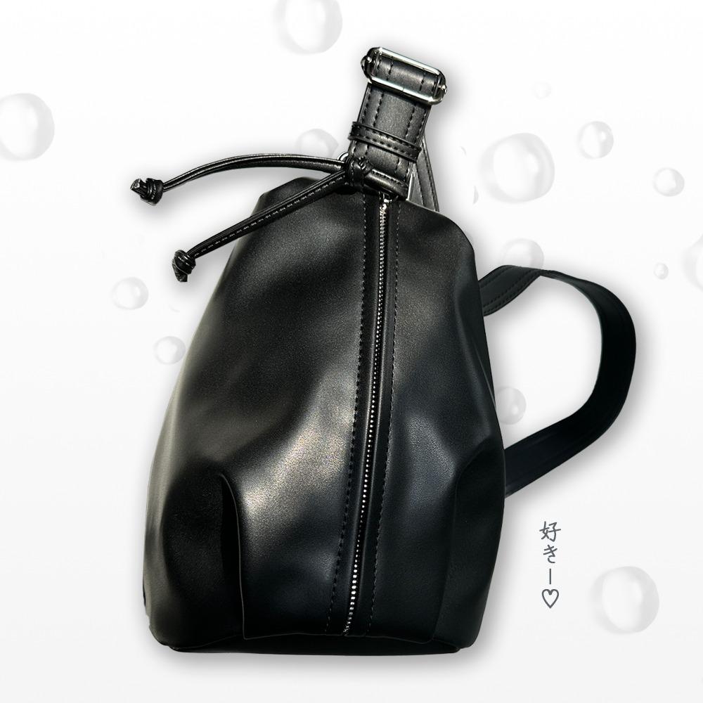 라운드 스퀘어 데일리 가죽 레더 크로스백 슬링백