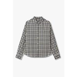 원 포켓 오버 핏 체크 셔츠 7255360103199