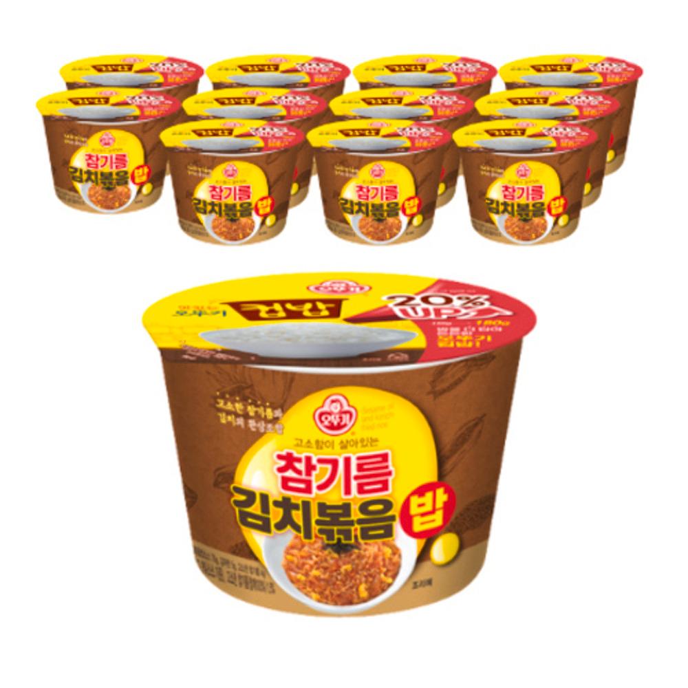 오뚜기 컵밥 참기름김치볶음밥 259g 12개