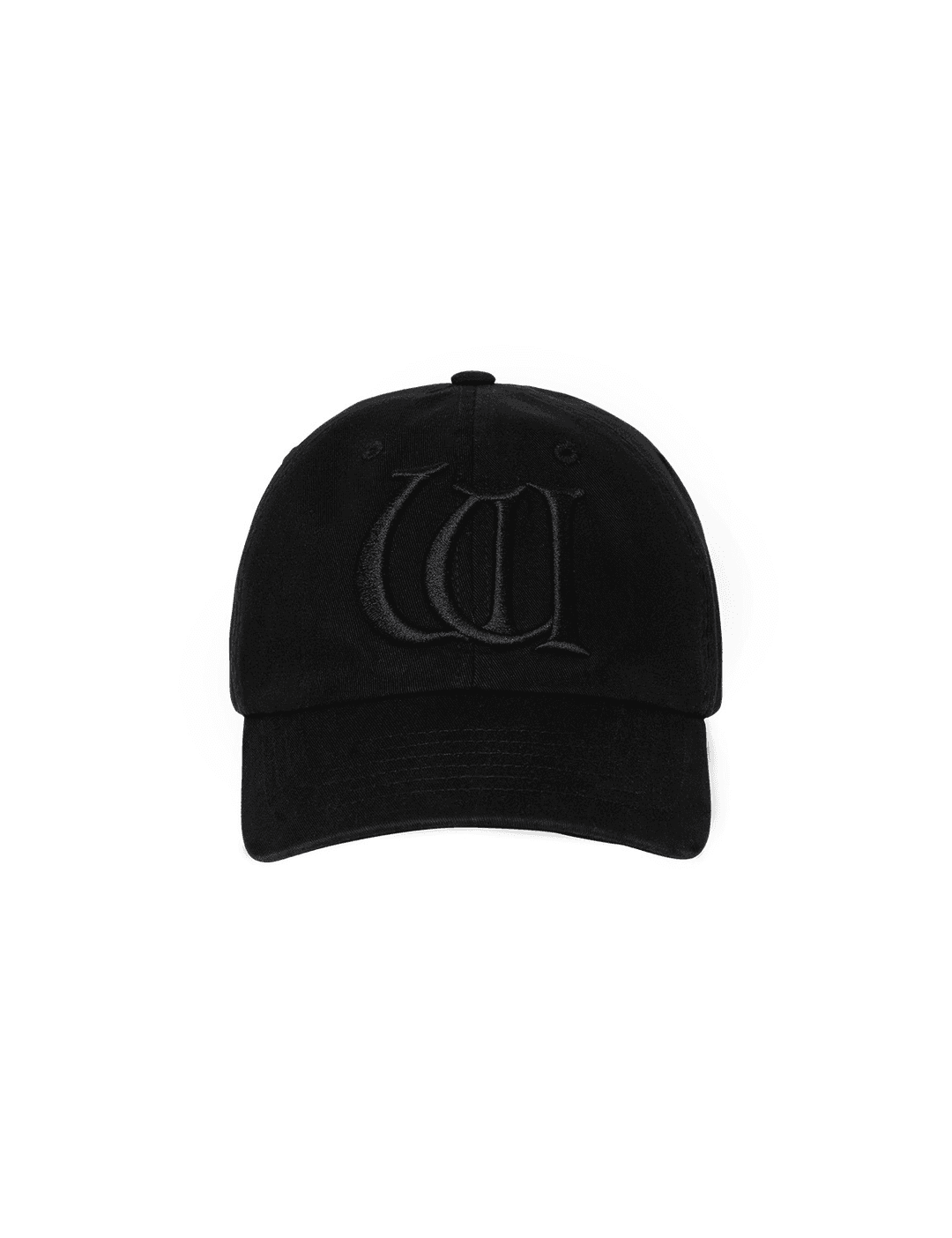 W Basic Cotton Cap Black