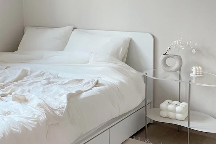 오늘의집 특별 추가혜택 밀리노바 서랍수납 침대 SS/Q (매트제외)_D