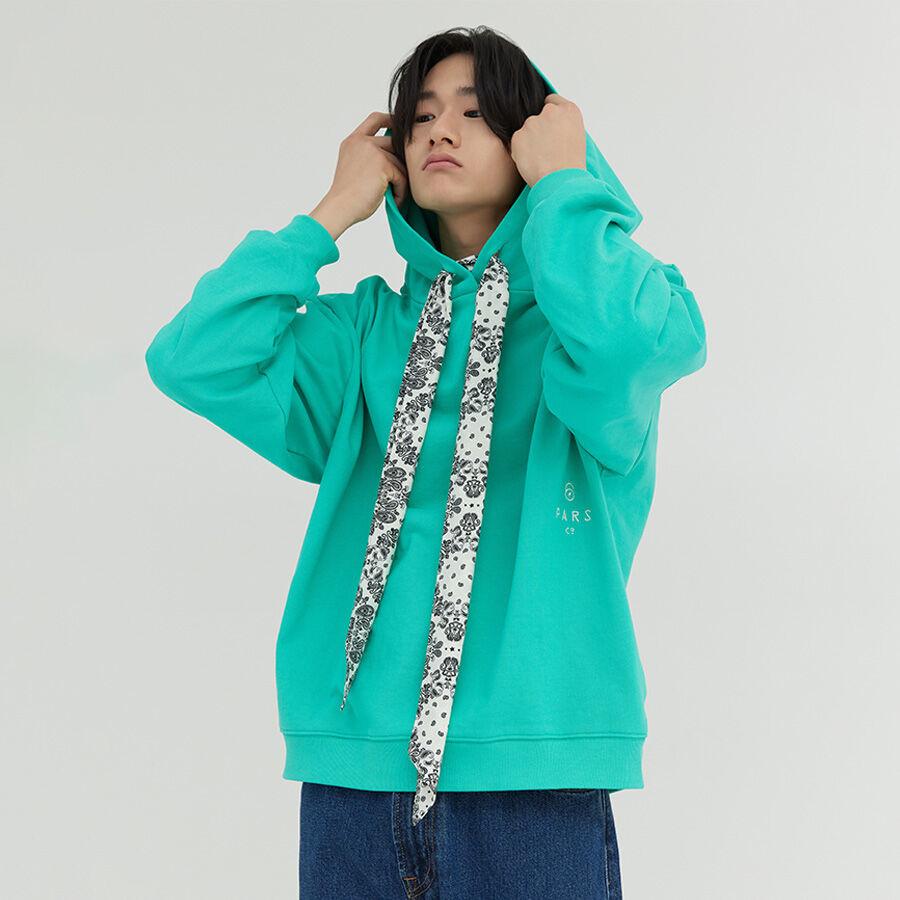 Pars A Scarf Green Hoodie