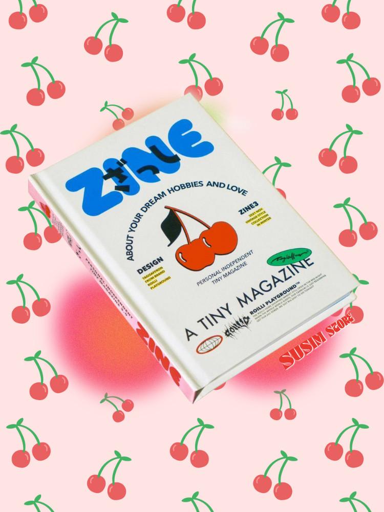 수심 Roilli Vintage Cherry Diary 빈티지 체리 다이어리 하드 커버 B6